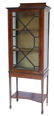 Lot 887 - An Edwardian mahogany and boxwood strung...