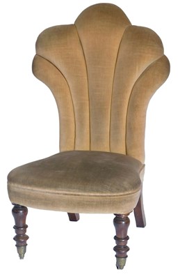 Lot 891 - A Victorian nursing chair, the fan shaped...