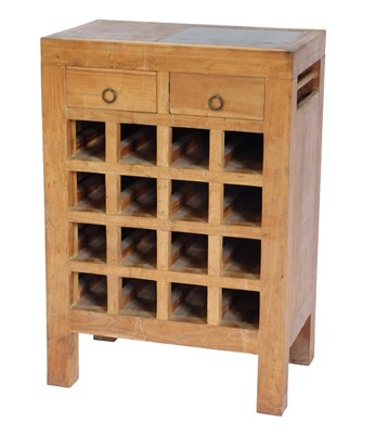 Lot 893 - A hardwood kitchen preparation unit, the...