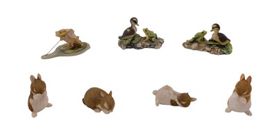 Lot 617 - Two Border Fine Arts figure groups, each...
