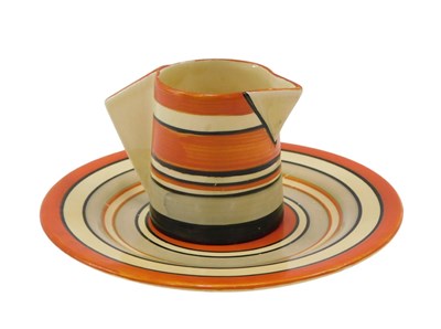 Lot 640 - A Clarice Cliff Bizarre range plate, with...