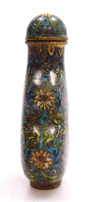 Lot 35 - A Qing dynasty late 19thC cloisonne snuff...