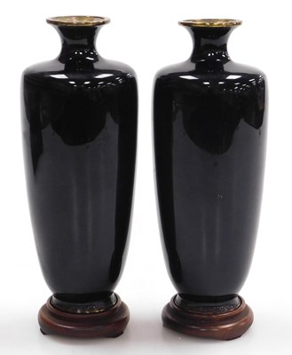 Lot 17 - A pair of Meiji period Japanese cloisonne...