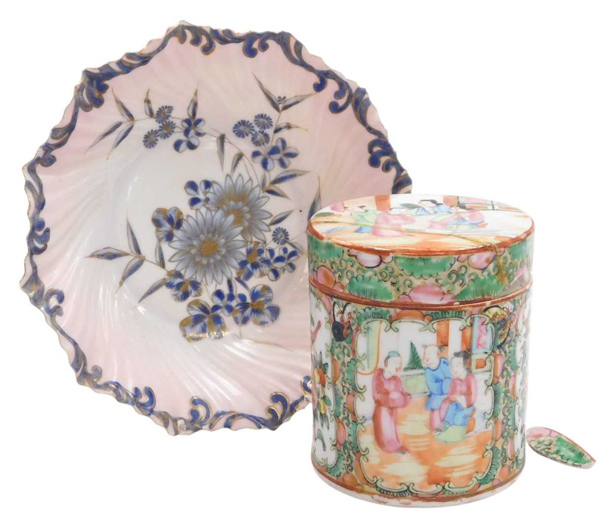 Lot 47 - A Qing dynasty late 19thC Cantonese famille...