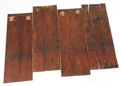 Lot 51 - A set of four late 19thC Chinese painted...