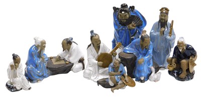 Lot 52 - A group of late 20thC Chinese mudmen...