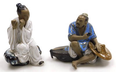 Lot 52 - A group of late 20thC Chinese mudmen figures,...
