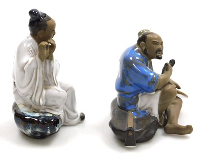 Lot 52 - A group of late 20thC Chinese mudmen figures,...