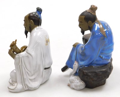 Lot 52 - A group of late 20thC Chinese mudmen figures,...