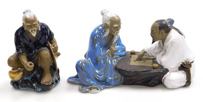 Lot 52 - A group of late 20thC Chinese mudmen figures,...