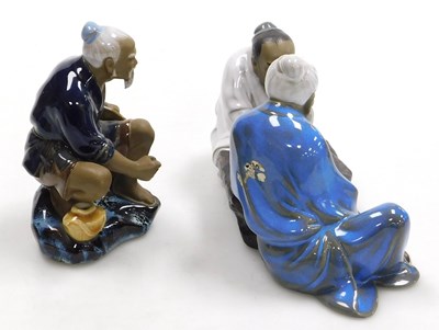 Lot 52 - A group of late 20thC Chinese mudmen figures,...