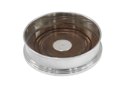 Lot 780 - An Elizabeth II silver and mahogany...
