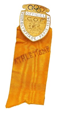 Lot 4 - A Paris 1924 Olympic Games French official's...