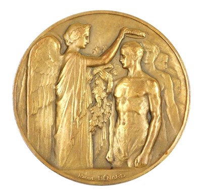 Lot 196 - A Paris 1924 Olympic Games bronze...