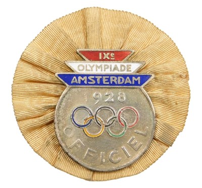 Lot 6 - An Amsterdam 1928 Olympic Games official's...