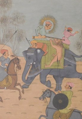 Lot 71 - Indian School (19thC). Princely figure in a...