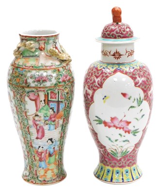Lot 67 - A Qing dynasty 19thC Cantonese famille rose...