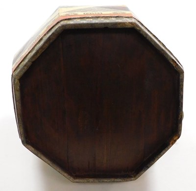 Lot 68 - A late 20thC Chinese wooden table lamp, of...