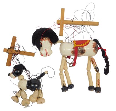 Lot 168 - A Pelham Puppets Muffin the Mule and Woof the...