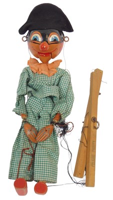 Lot 177 - A Pelham Puppets Harlequin, standard puppet,...