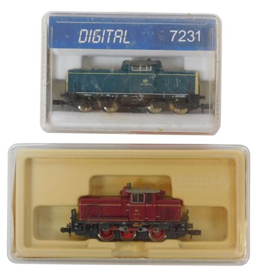 Lot 208 - Fleischmann and Trix N gauge locomotives,...