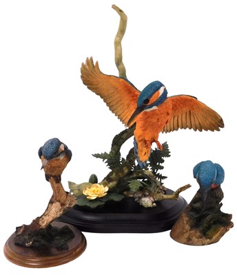 Lot 59 - A Country Artists figure of a Kingfisher,...