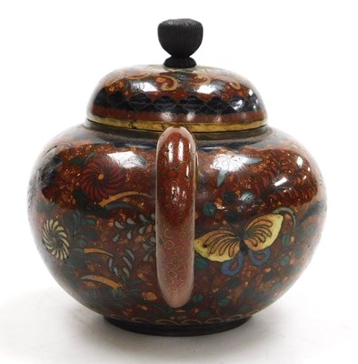 Lot 80 - A Japanese cloisonne enamel miniature tea pot,...