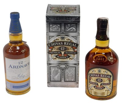 Lot 22 - Two bottles of whisky, comprising Chivas Regal...