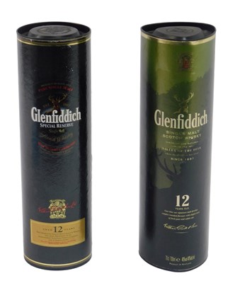 Lot 26 - Two bottles of Glenfiddich Single Malt Scotch...