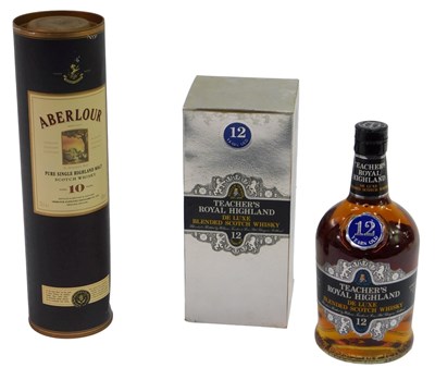 Lot 29 - Two bottles of whisky, comprising Teachers...