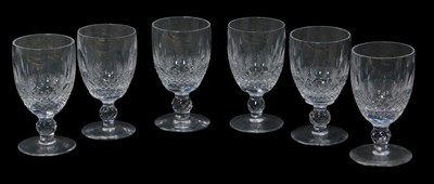 Lot 51 - A set of six Waterford Colleen pattern white...