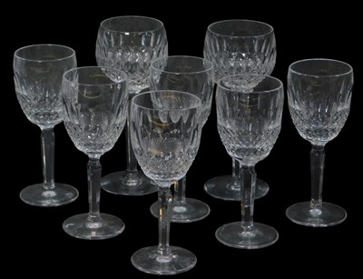 Lot 55 - A set of six Waterford Colleen pattern wine...