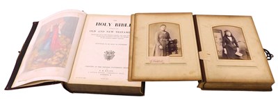 Lot 88 - A Victorian photograph album, with a brass...