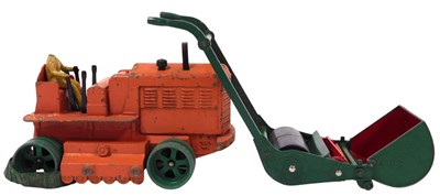 Lot 93 - A Dinky Toys heavy tractor, 563, and a lawn...