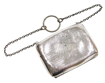 Lot 111 - A George V lady's silver cigarette case, with...