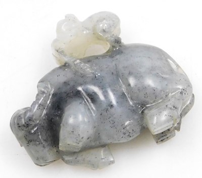 Lot 88 - A Chinese jade pendant, of circular form,...