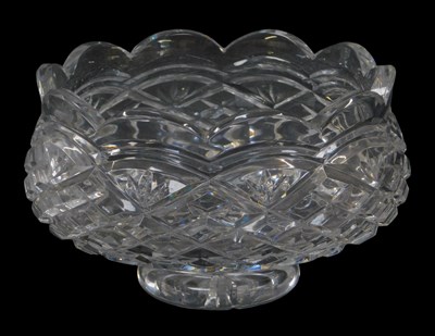 Lot 181 - A Waterford crystal footed bowl, 19cm diameter.