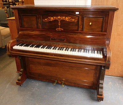 Lot 1062 - A John Brinsmead and Sons London walnut and...