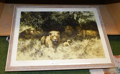 Lot 2037 - David Shepherd (British 1931-2017). A Pride Of...