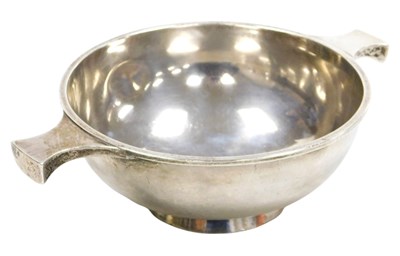 Lot 301 - A George V silver quaich, Hamilton & Inches,...