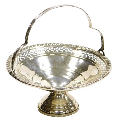 Lot 321 - A Grusen loaded silver sweetmeat basket, with...