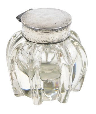 Lot 324 - An Edward VII cut glass and silver mounted...