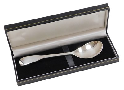 Lot 329 - A Havilland silver Millennium spoon, cased,...