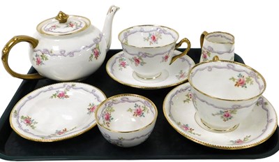 Lot 180 - A Count China porcelain tete-a-tete, decorated...