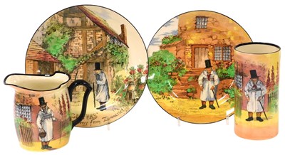 Lot 231 - Four Royal Doulton pottery Gaffers Seriesware...