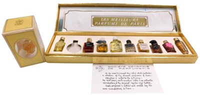 Lot 290 - A boxed set of nine miniature Parisian...