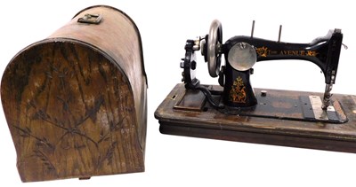 Lot 296 - A The Avenue cased manual sewing...