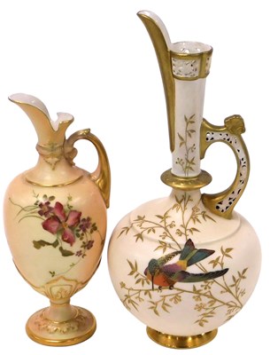 Lot 331 - A Royal Worcester blush porcelain ewer, circa...