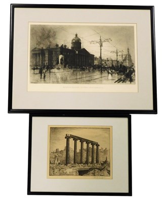 Lot 361 - A black and white engraving, depicting Last of...