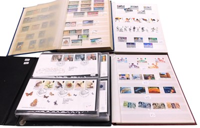 Lot 348 - Philately. Five albums of stamps, Victoria to...